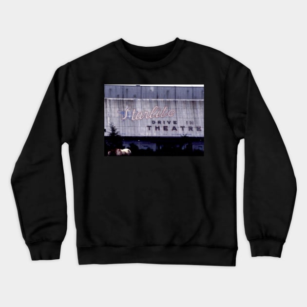 Starlite Drive In Theater #2 Crewneck Sweatshirt by greenporker